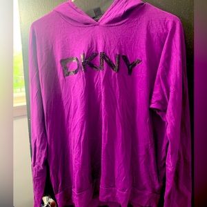 DKNY Hooded Pullover Top